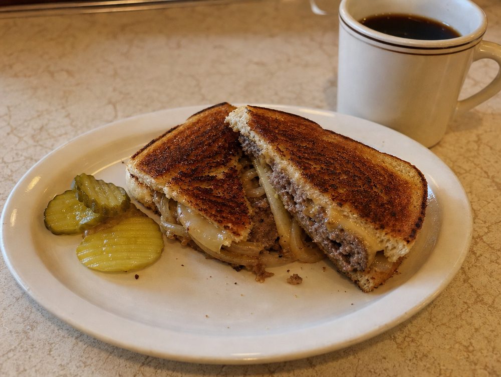 The Patty Melt, a diner plate